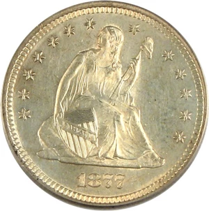 image for: 1877-S 25c PCGS MS64