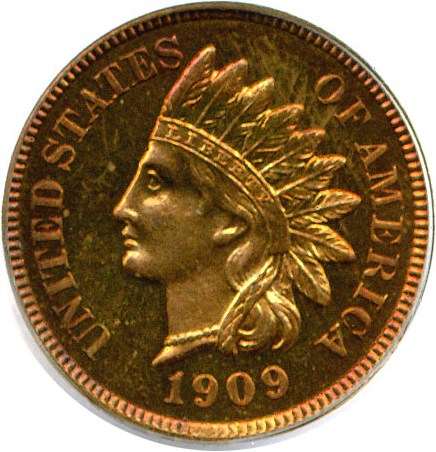 image for: 1909 1c Indian PCGS Proof 65 RB