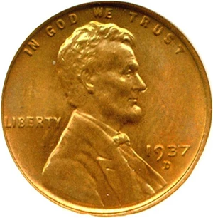 image for: 1937-D 1c NGC MS67 RD