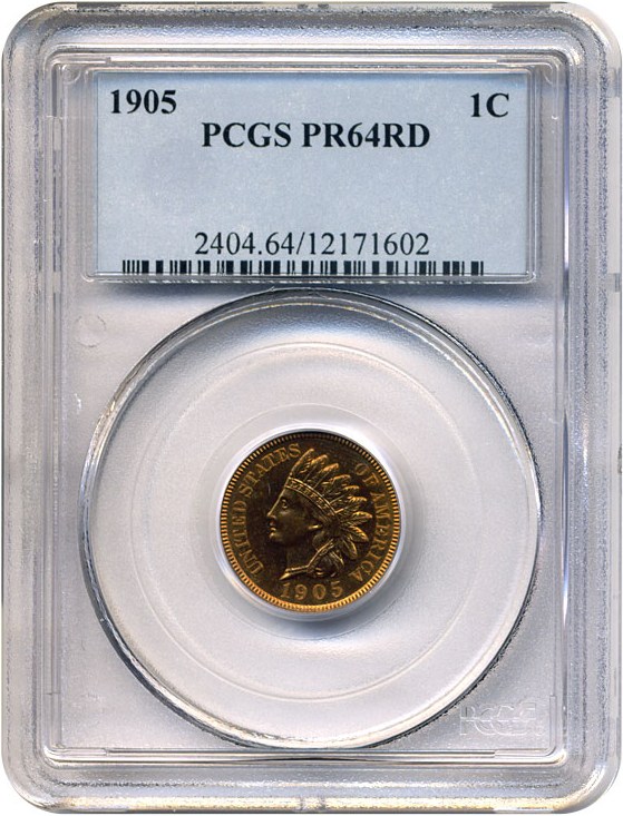 image for: 1905 1c  PCGS Proof 64 RD