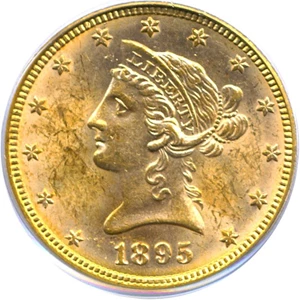 image for: 1895 $10 PCGS MS62