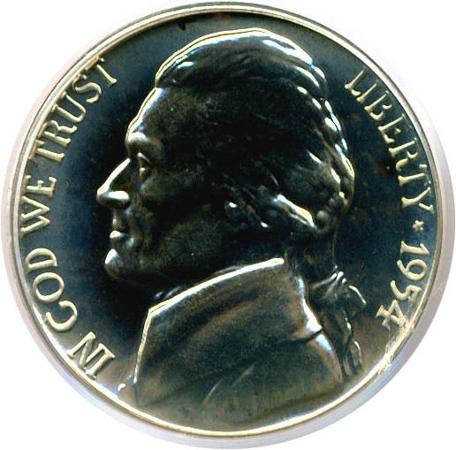 image for: 1954 5c  PCGS Proof 68 