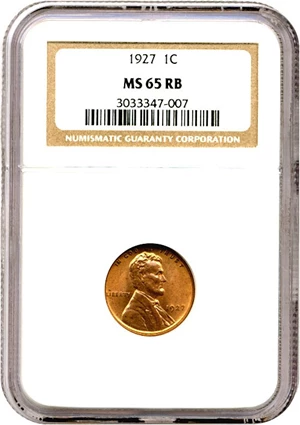 image for: 1927 1c NGC MS65 RB