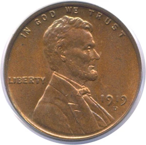 image for: 1919-D 1c PCGS/CAC MS65 RB