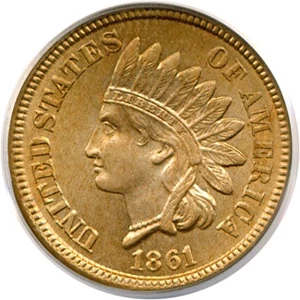 image for: 1861 1c PCGS MS66