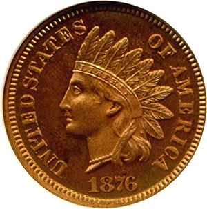 image for: 1876 1c NGC Proof 64 RB