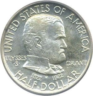 image for: 1922 50c Grant PCGS MS65