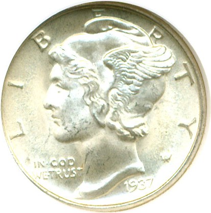 image for: 1937-D 10c  NGC MS64 FB