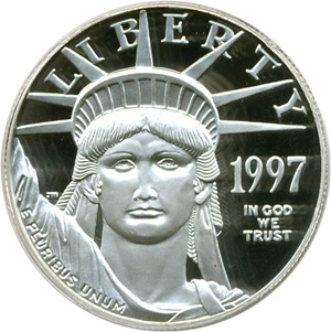 image for: 1997-W $100 Platinum Eagle PCGS Proof 70 DCameo