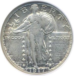 image for: 1917-D 25c Ty.2 NGC XF45