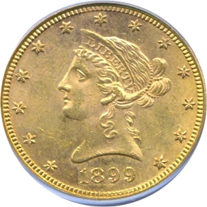 image for: 1899 $10 PCGS MS62