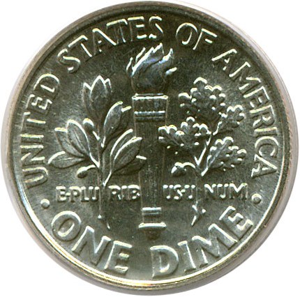 image for: 1994-P 10c  PCGS MS64 FB