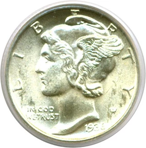 image for: 1936 10c PCGS MS66 FB