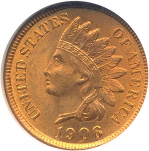 image for: 1906 1c NGC MS63 RD