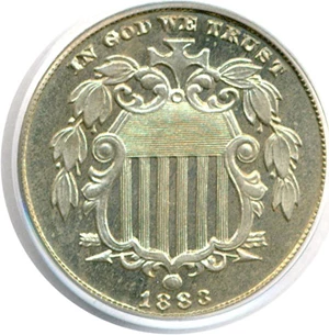 image for: 1883 5c Shield PCGS Proof 65