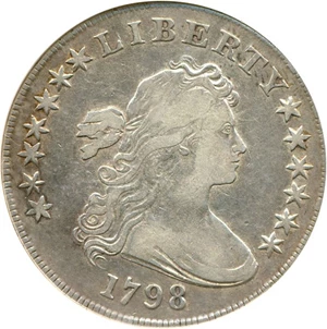 image for: 1798 $1 NGC VF20 (Pointed 9, 10 Arrows, BB-108, B-13)