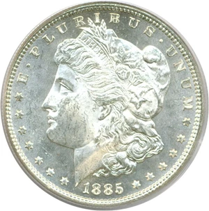 image for: 1885 $1 PCGS MS64 DMPL OGH