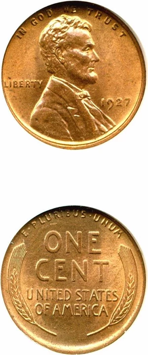 image for: 1927 1c NGC MS65 RB