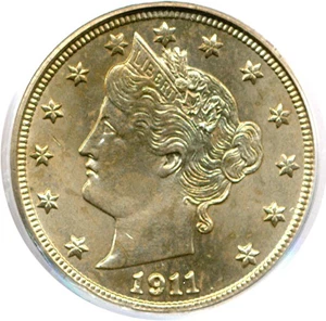 image for: 1911 5c PCGS MS65