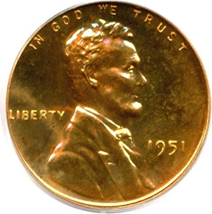 image for: 1951 1c PCGS Proof 64 RD