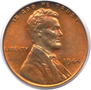 image for: 1944-D 1c PCGS MS67 RD