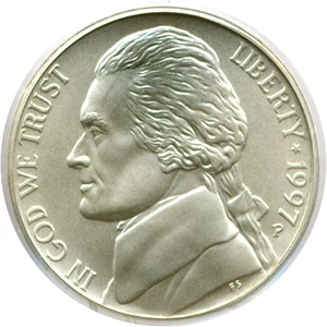 image for: 1997-P 5c SMS PCGS MS69 FS
