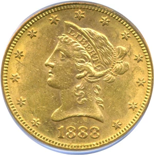 image for: 1888-S $10 PCGS MS60