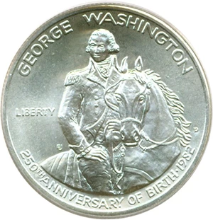 image for: 1982-D 50c Washington PCGS MS68