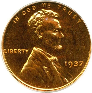 image for: 1937 1c PCGS Proof 65 RD
