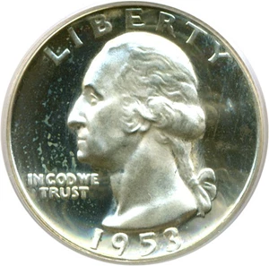 image for: 1953 25c PCGS Proof 66
