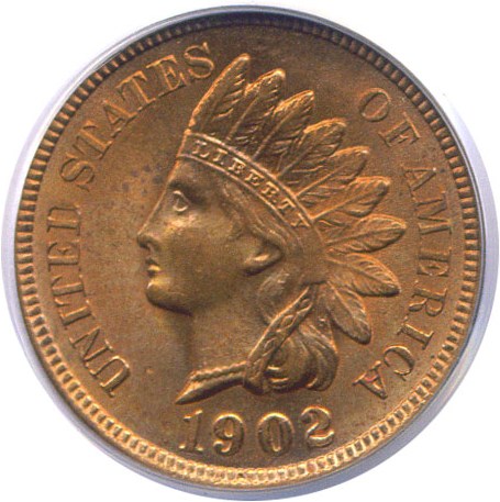 image for: 1902 1c  PCGS MS65 RD
