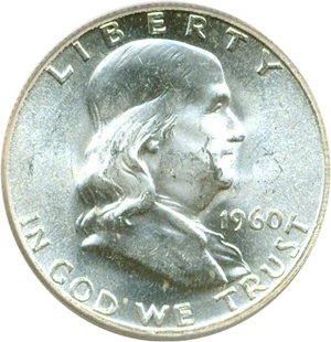 image for: 1960 50c PCGS MS64 FBL