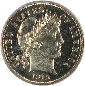 image for: 1915 10c PCGS Proof 65