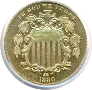 image for: 1880 5c PCGS Proof 65