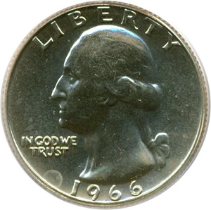 image for: 1966 25c SMS PCGS MS65