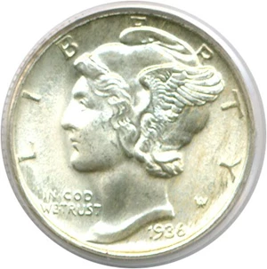 image for: 1936 10c PCGS MS67 FB