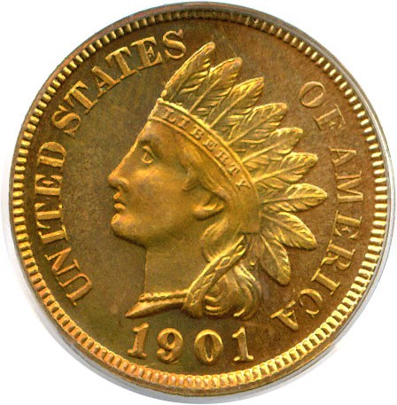image for: 1901 1c  PCGS Proof 65 RD