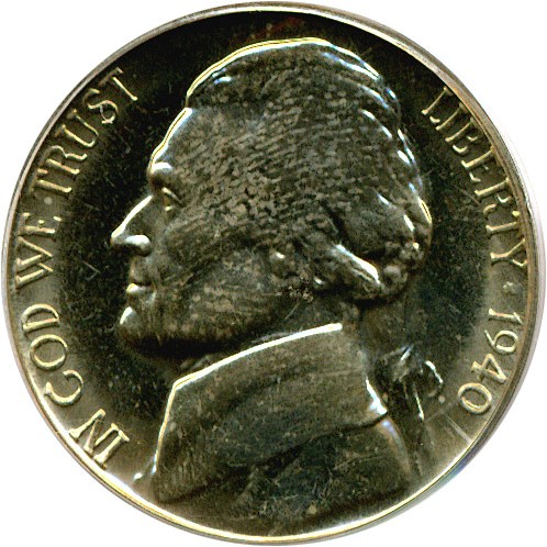 image for: 1940 5c  PCGS Proof 66 
