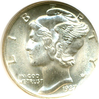 image for: 1937-D 10c  NGC MS66 FB