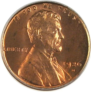 image for: 1926-D 1c PCGS MS65 RD