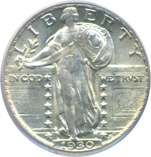 image for: 1930 25c PCGS MS65