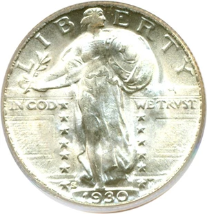 image for: 1930-S 25c PCGS MS66