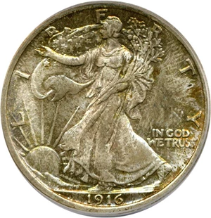 image for: 1916 50c PCGS/CAC MS66