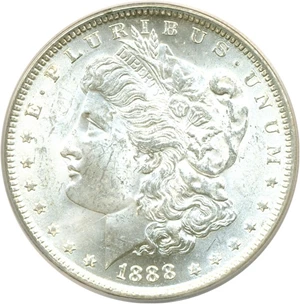 image for: Top 100 VAM: 1888 $1 VAM 11A Doubled Ear ANACS MS63