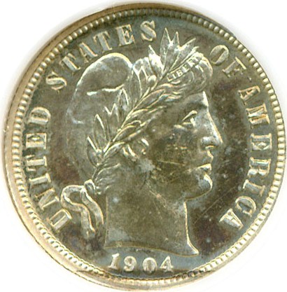 image for: 1904 10c DGS Proof 62  (Cleaned and Retoned)