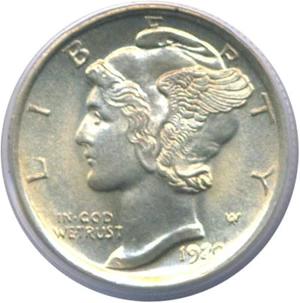 image for: 1920-D 10c PCGS/CAC MS65 FB
