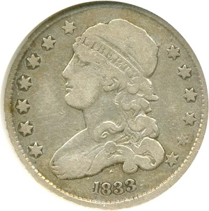 image for: 1833 25c ANACS VG10