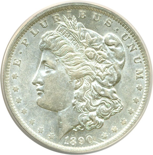 image for: Hot 50 VAM: 1890-O $1 VAM 10 ANACS AU53 