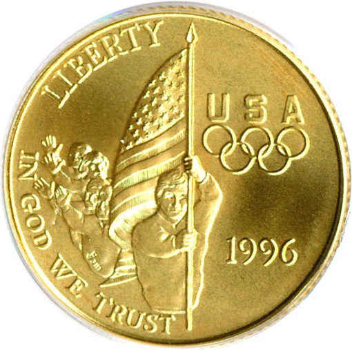 image for: 1996-W $5 Flag PCGS MS69