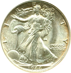 image for: 1944 50c ANACS MS64